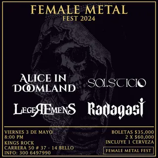 Female Metal Fest 2024, Bello — 03 may 2024