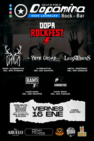 DOPA ROCKFEST, Medellín — 16 ene 2026